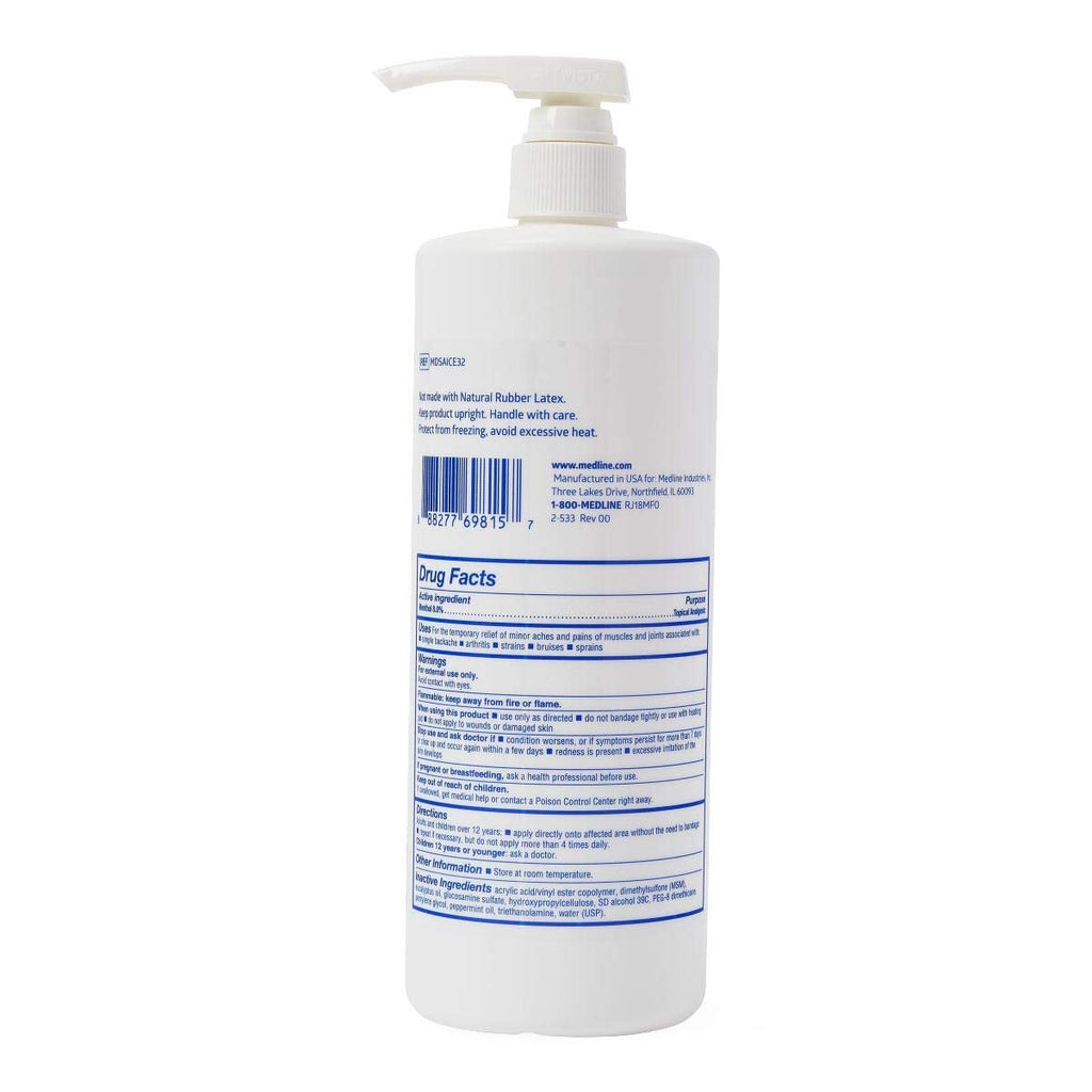 Medline ActivICE Topical Pain Reliever 32 oz - TrustMedUSA