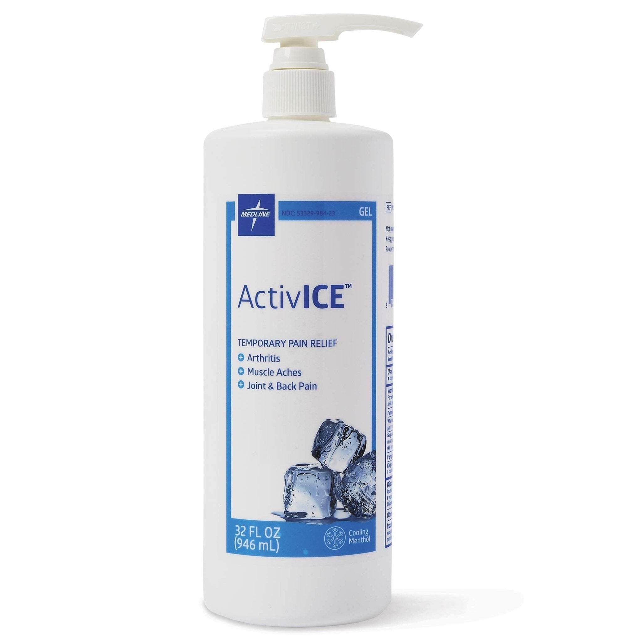 Medline ActivICE Topical Pain Reliever 32 oz - TrustMedUSA