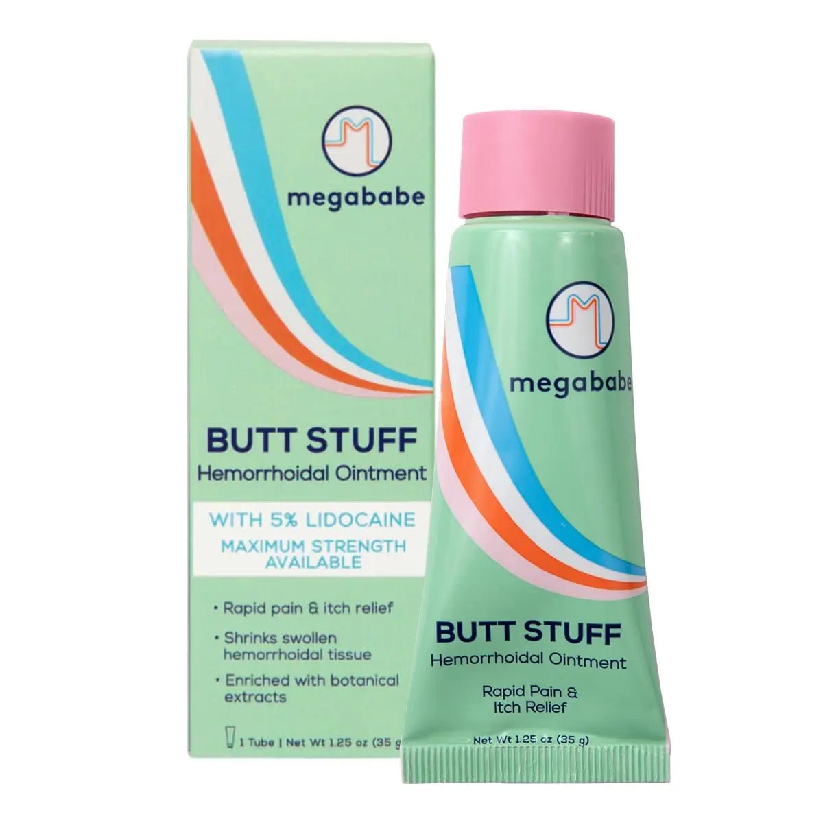 Megababe Hemorrhoidal Ointment | with 5% Lidocaine | Rapid Pain & Itch Relief | Shrinks Swollen Hemorrhoidal Tissue | 1.25 oz - TrustMedUSA