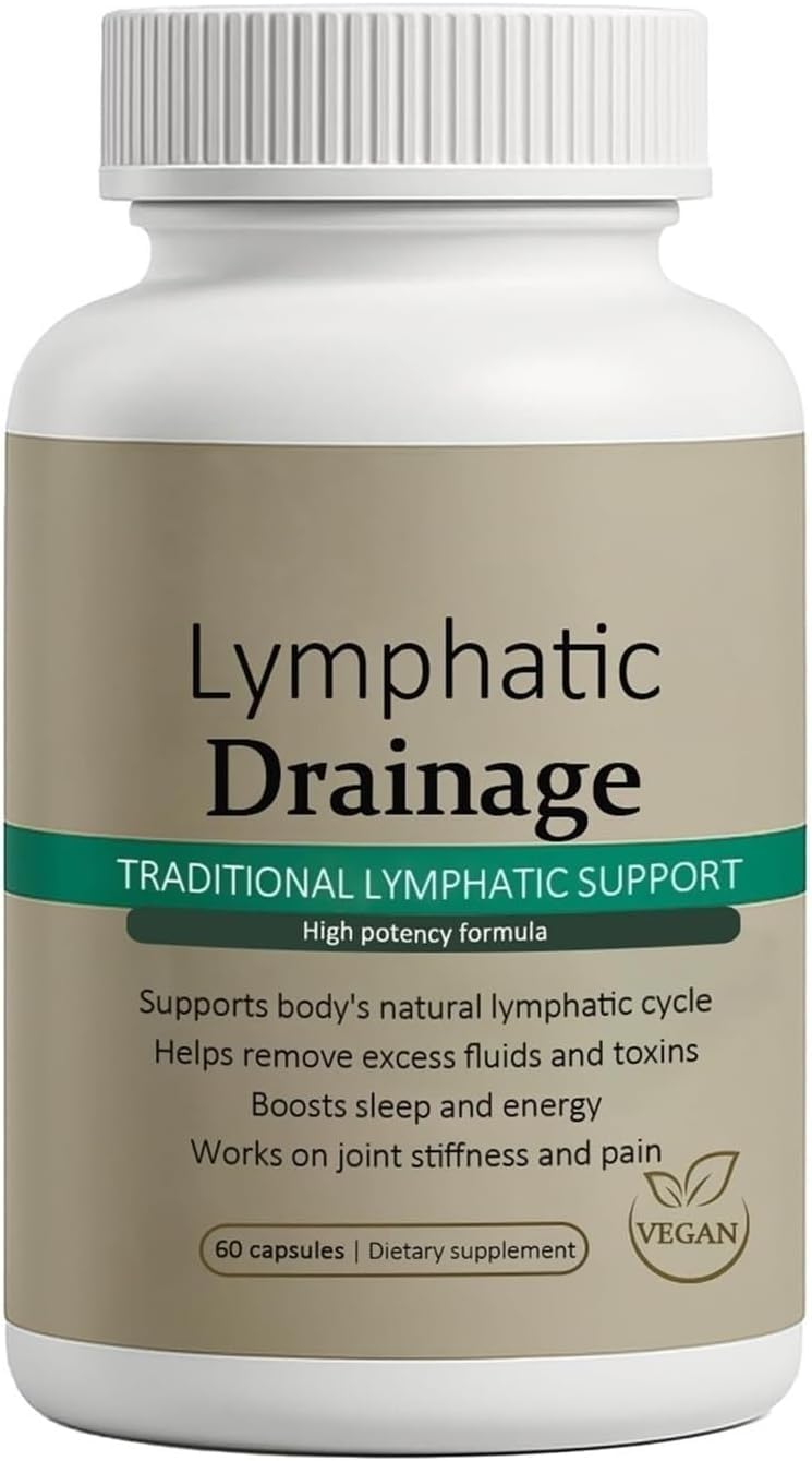 Megacephalus Lymphatic Drainage Capsules - New Maximum Potency Formula with Dandelion Extract, Cleavers Extract, Natural Ingredients, Vegan & Non-GMO, 60 Capsules (1) - TrustMedUSA