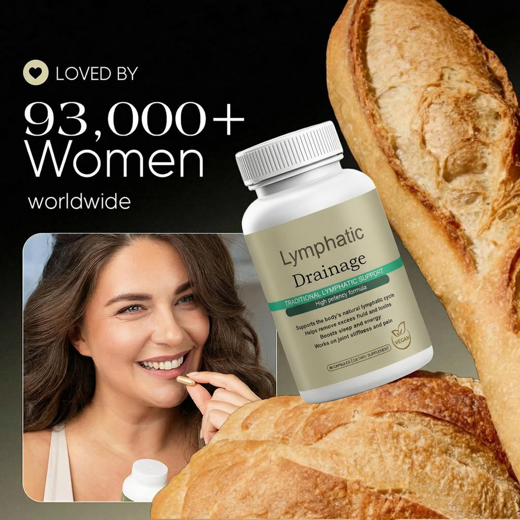 Megacephalus Lymphatic Drainage Capsules - New Maximum Potency Formula with Dandelion Extract, Cleavers Extract, Natural Ingredients, Vegan & Non-GMO, 60 Capsules (1) - TrustMedUSA