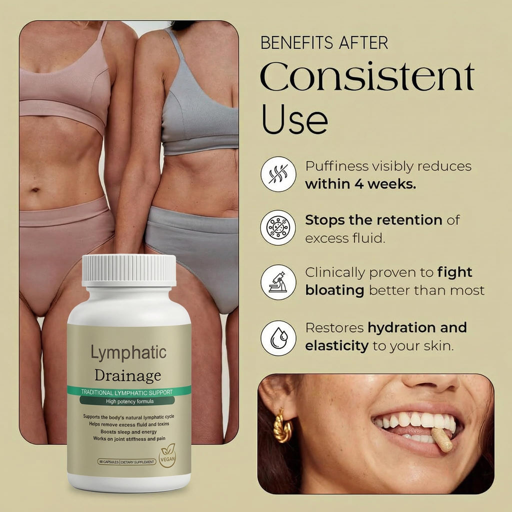Megacephalus Lymphatic Drainage Capsules - New Maximum Potency Formula with Dandelion Extract, Cleavers Extract, Natural Ingredients, Vegan & Non-GMO, 60 Capsules (1) - TrustMedUSA