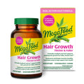 MegaFood Hair Growth – Clinically Studied Lustriva & Hyaluronic Acid - Biotin 10000mcg, Thicker & Fuller Existing Hair Growth Vitamins - 30 Vegetarian Capsules, 30 Servings - TrustMedUSA