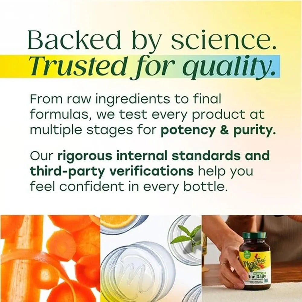 MegaFood One Daily Iron Free Multivitamin - Multivitamin for Women and Men - with Real Food - Immune Support Supplement - Bone Health - Energy Metabolism - Vegetarian; Non-GMO; No Iron - 60 Tablets - TrustMedUSA