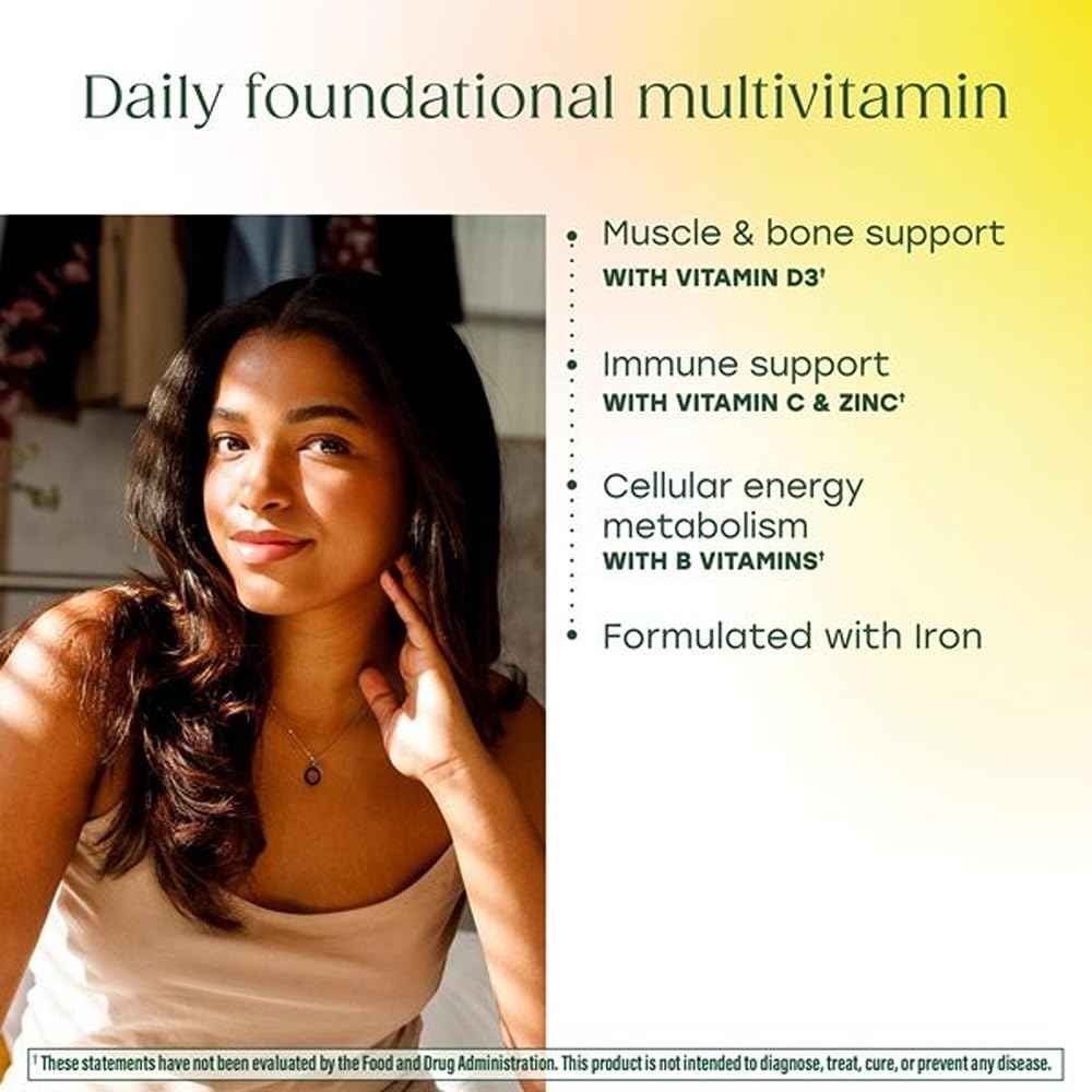 MegaFood One Daily Multivitamin for Women and Men, Immune Support Supplement with Real Food, Vitamin C & Vitamin B, Bone Health, Cellular Energy Metabolism, Vegetarian, Non-GMO, 90 Tablets - TrustMedUSA