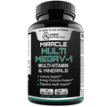 MEGAV-1 Multi-Vitamin, Superfood & Minerals - Daily Multivitamin with Probiotics, Digestive Enzyme, Mushroom Complex for Heart Health, Immune Support, Energy & Stamina - 90 Tablets - TrustMedUSA