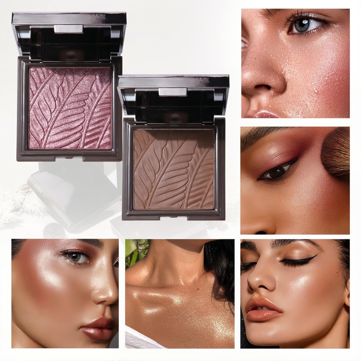 Melemando Face Sculpting Contour Palette 6 Colors Smooth Cream Matte Contour Pressed Powder Lightweight and Easy to Blend Contour Makeup (Color 02) - TrustMedUSA
