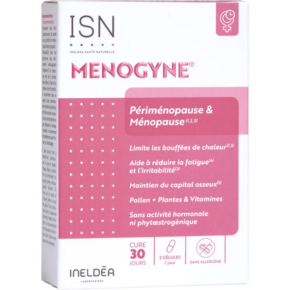 Menogyne Perimenopause & Menopause Ineldéa 60 capsules - TrustMedUSA