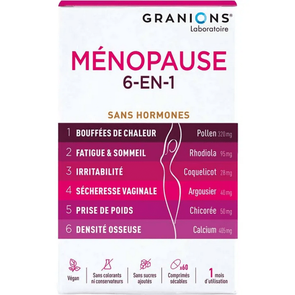 Menopause 6 in 1 Granions 60 Tablets - TrustMedUSA