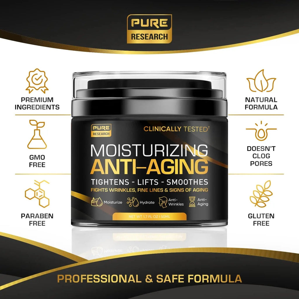 Men's Face Cream Moisturizer - Anti-Aging Cream For Men, Collagen, Retinol & Hyaluronic - TrustMedUSA