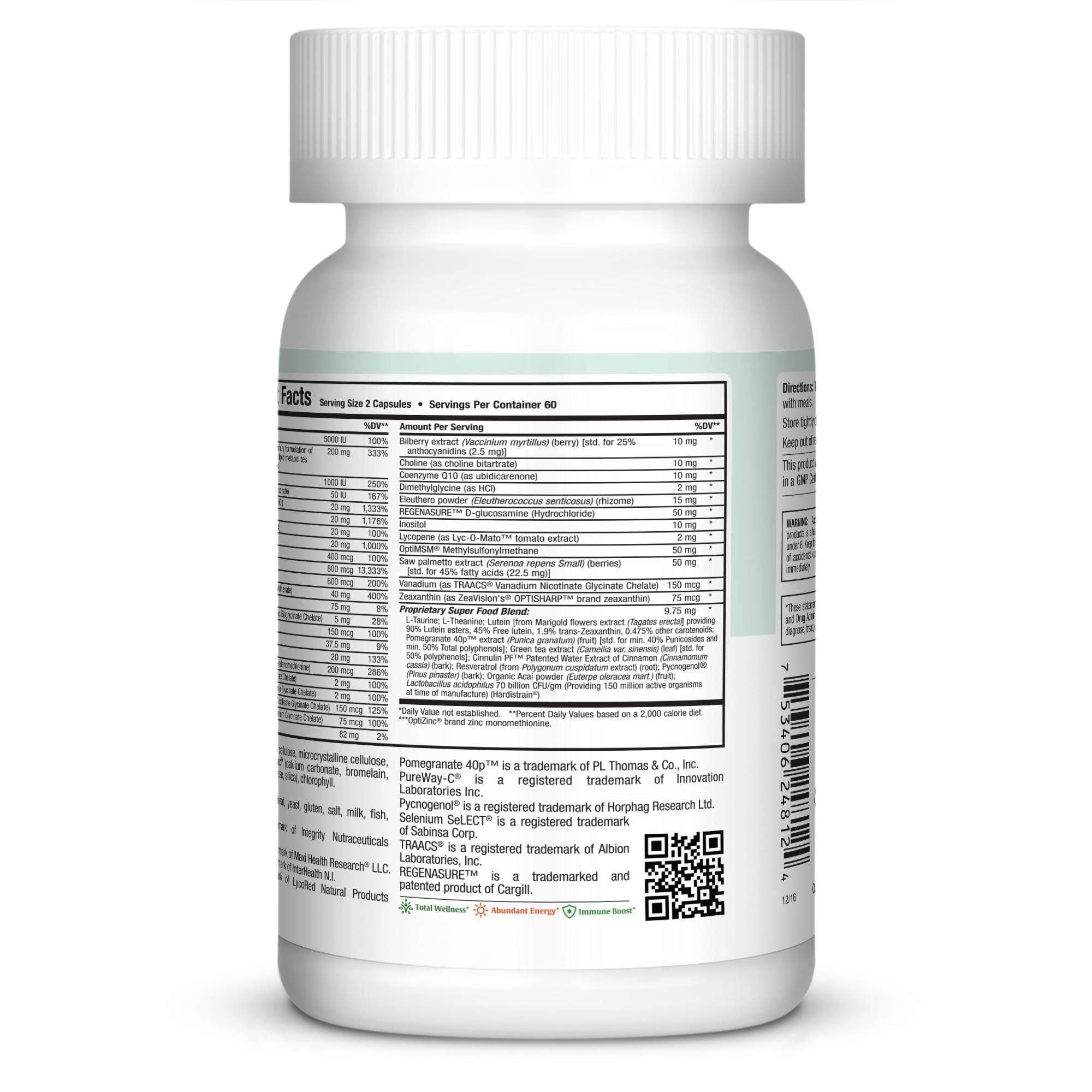 Mens Multivitamin 50 Plus – Daily Multivitamin for Men Over 50 with Vitamin B12, A, D, C, Zinc, Magnesium & More – Energy, Immune & Heart Support Mens Multi Vitamins - Non-GMO – 120 Capsules - TrustMedUSA