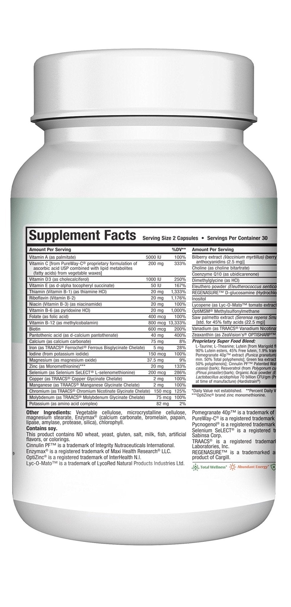 Mens Multivitamin 50 Plus – Daily Multivitamin for Men Over 50 with Vitamin B12, A, D, C, Zinc, Magnesium & More – Energy, Immune & Heart Support Mens Multi Vitamins - Non-GMO – 60 Capsules - TrustMedUSA