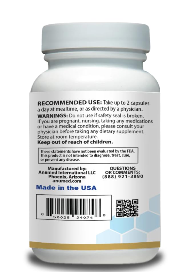 Men’s Multivitamin Supplement – Daily Energy, Immune & Heart Support – with Zinc, Magnesium, B12, CoQ10, Turmeric, Ginseng & More – 60 Vegetable Capsules – AnuMed - TrustMedUSA