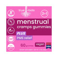 Menstrual Cramp Period Gummies True Roots | PMS Support Supplement for Women | Healthy Flow | Flo PMS Menstrual Cycle Relief, Cramping and Bloating | Vegan & Natural Flavors | 60 Count - TrustMedUSA