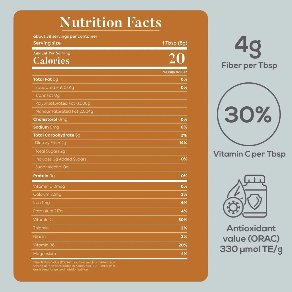 MERIN KIND Organic Baobab Powder - Prebiotic Fiber Supplement - TrustMedUSA