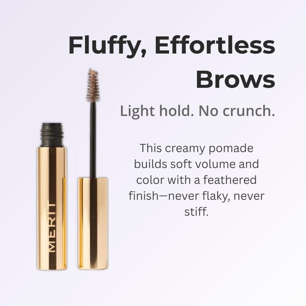 Merit Brow 1980 Volumizing Tinted Eyebrow Gel-Pomade - Taupe - Taupe with Cool Undertones - TrustMedUSA