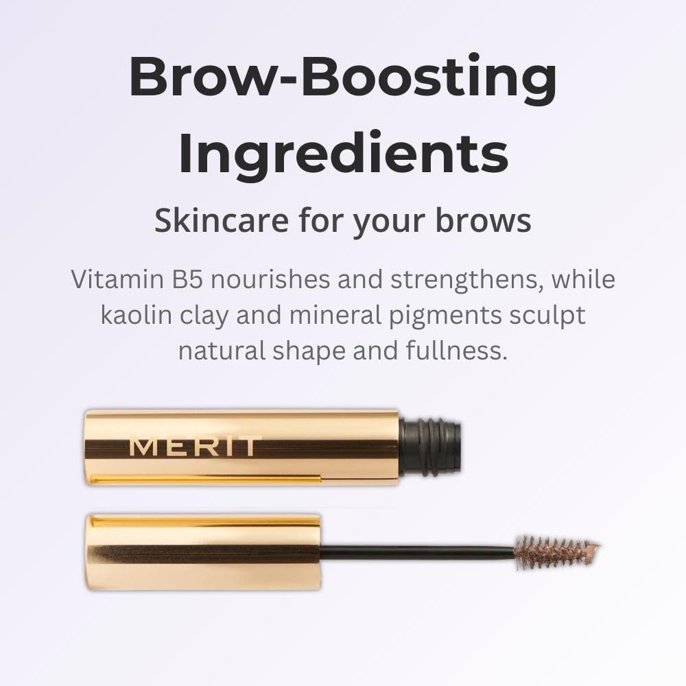 Merit Brow 1980 Volumizing Tinted Eyebrow Gel-Pomade - Taupe - Taupe with Cool Undertones - TrustMedUSA