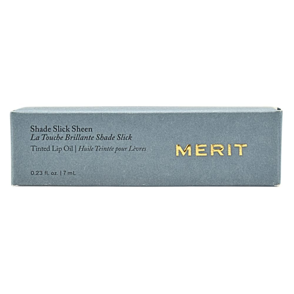 Merit Shade Slick Hydrating Tinted Lip Oil – Twin Set Mauve | Vegan Lip Gloss with Rosehip, Shea & Jojoba Oils for Moisturizing High-Shine Color - TrustMedUSA