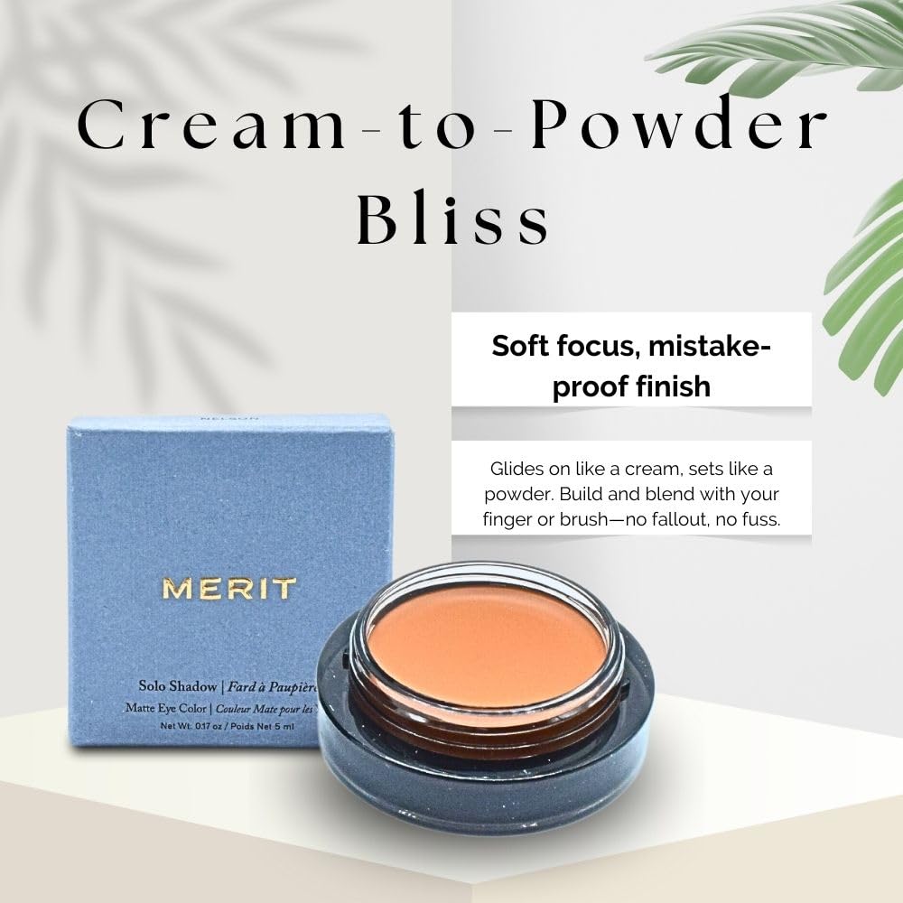 MERIT Solo Shadow Cream-to-Powder Soft Matte Eyeshadow Vachetta - TrustMedUSA