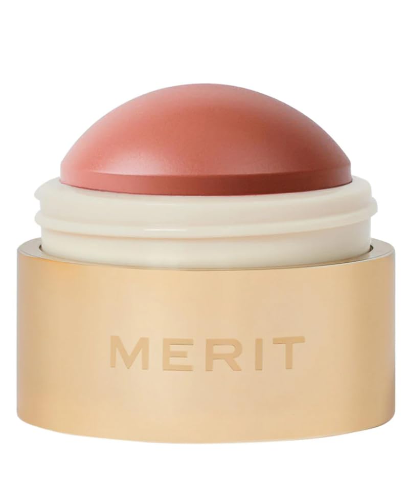 Merité Beverly Hills Cream Blush, Lightweight Buildable Color Balm with Vitamin E for Cheeks and Lips Flush Balm Cream Blush (0.31oz) (Beverly Hills - soft peach) - TrustMedUSA