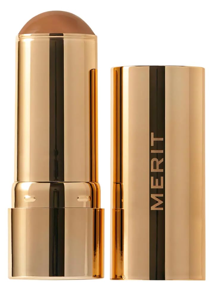 Merité Bronze Balm, Sheer Buildable Cream Sculpting Bronzer, Natural Finish, Lightweight Formula Clay - light skin - TrustMedUSA
