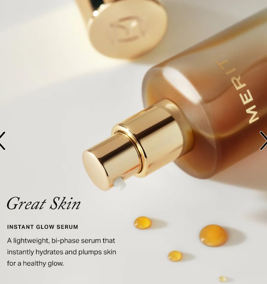 Merité Great Skin Instant Glow Serum, Bi-Phase Lightweight Formula, Hydrating and Plumping with Hyaluronic Acid and Niacinamide - TrustMedUSA