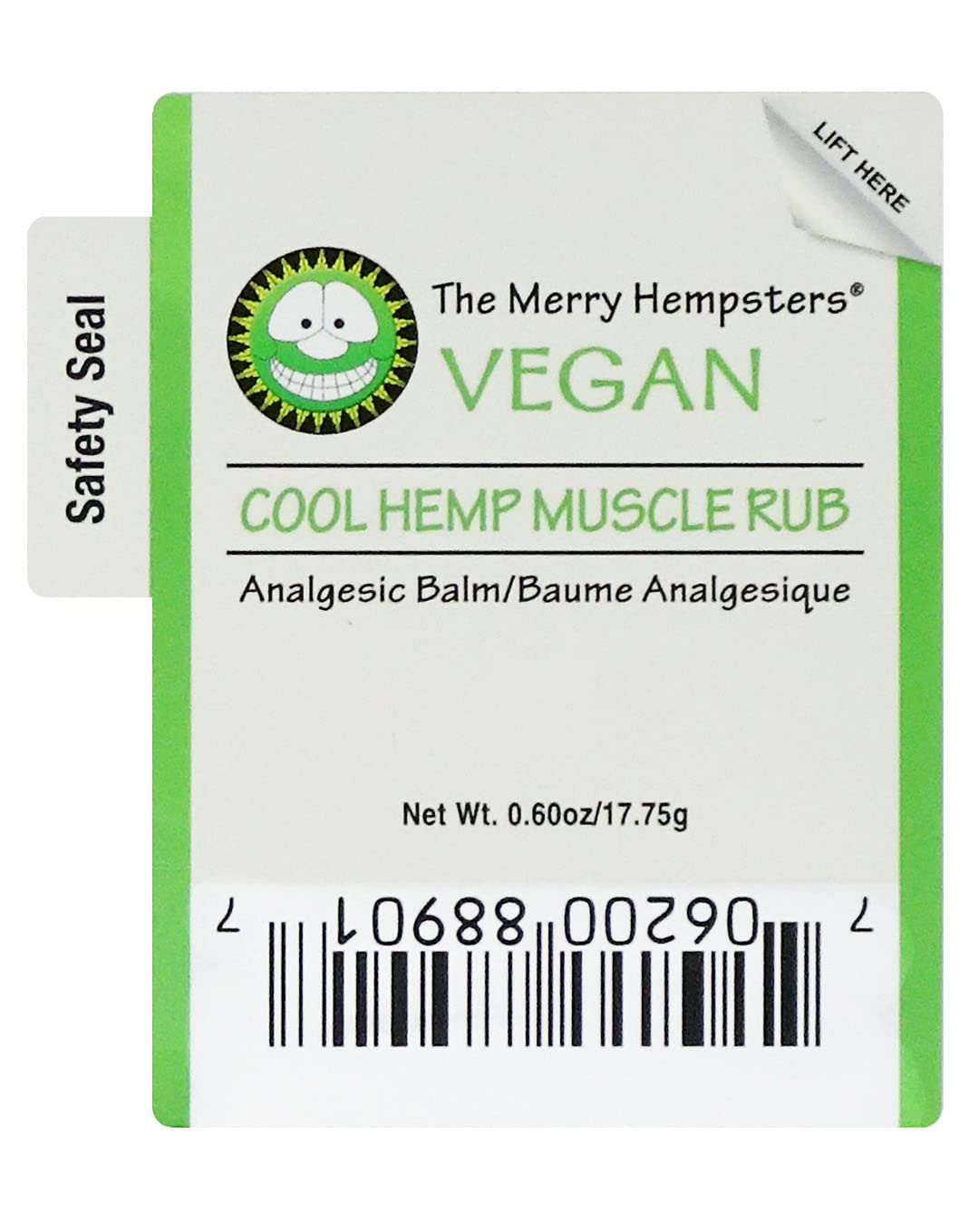 Merry Hempsters Vegan Cool Hemp Muscle Rub Single (2-Pack) - TrustMedUSA