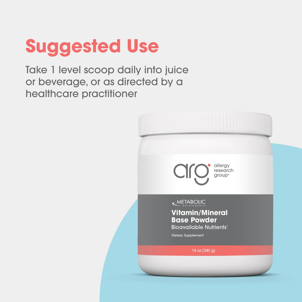 Metabolic Maintenance Vitamin Mineral Base Powder - Iron Free Multivitamin with Active B Vitamins + Chelated Minerals (340 Grams, 60 Servings) - TrustMedUSA