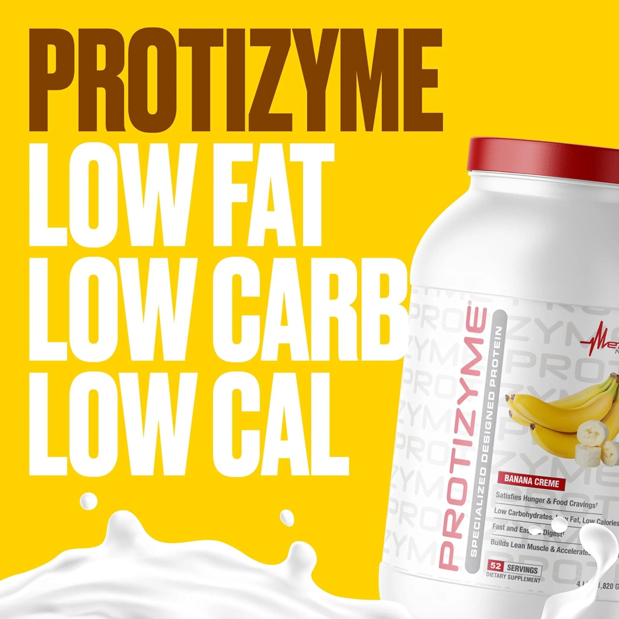 Metabolic Nutrition, Protizyme, 100% Whey Protein Powder, High Protein, Low Carb - TrustMedUSA