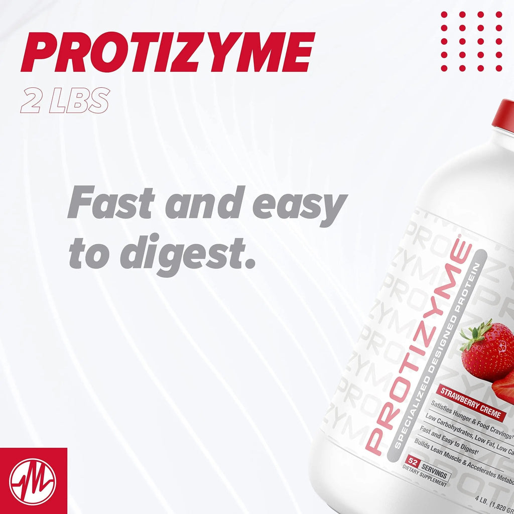 Metabolic Nutrition, Protizyme, 100% Whey Protein Powder, High Protein, Low Carb - TrustMedUSA
