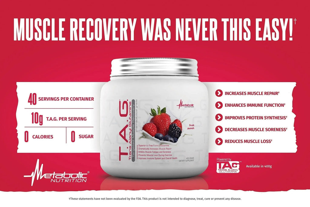 Metabolic Nutrition, TAG, Trans Alanyl Glutamine, 100% L-Glutamine Peptide Powder - TrustMedUSA