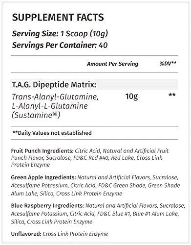 Metabolic Nutrition, TAG, Trans Alanyl Glutamine, 100% L-Glutamine Peptide Powder - TrustMedUSA