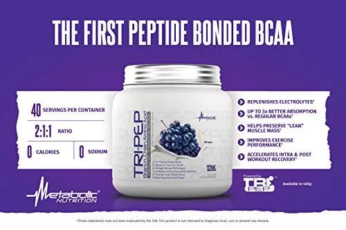 Metabolic Nutrition - TRIPEP - Tri-Peptide Branch Chain Amino Acid, BCAA Powder - TrustMedUSA