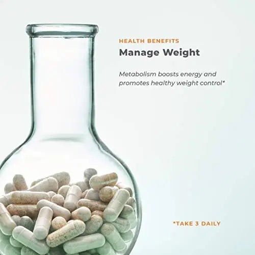 Metabolism - Weight Control Support & Energy Boosting Supplement - Natural Appetite - TrustMedUSA