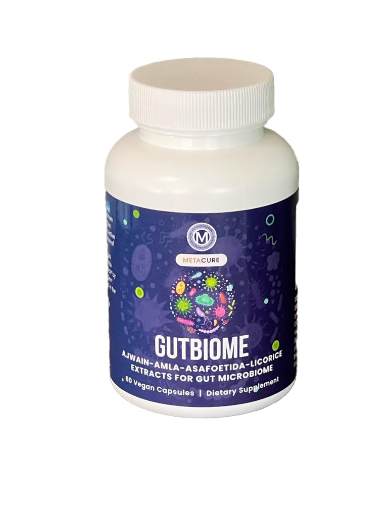 Metacure GutBiome – Liposomal Extracts of Ajwain, Licorice, Amla & Asafoetida – Advanced Digestive Support Formula – Vegan, Non‑GMO, Gluten‑Free – 60 Capsules - TrustMedUSA