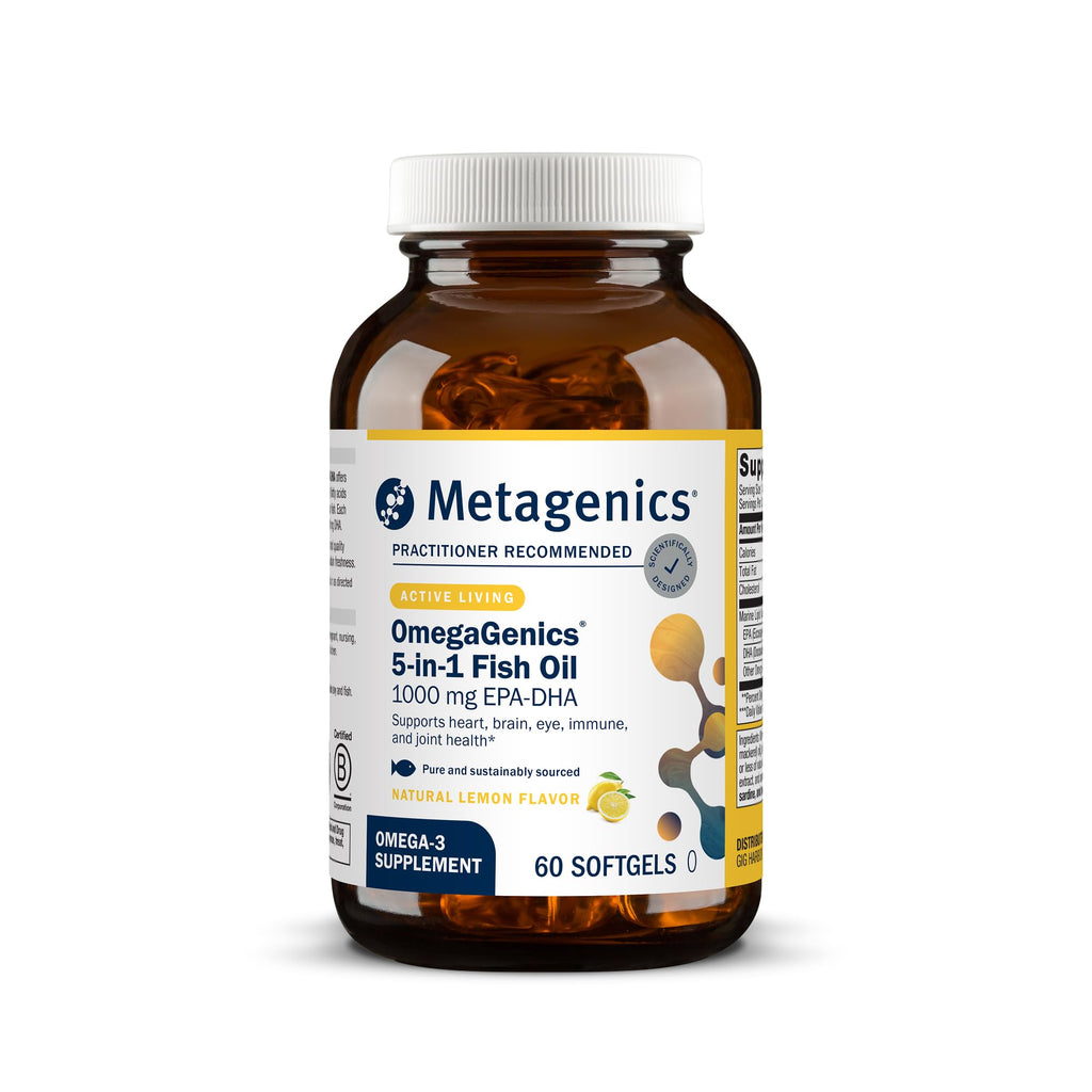 Metagenics OmegaGenics EPA-DHA 1000 mg - High Potency Omega-3 Fish Oil Supplement for Heart, Brain & Joint Health - TrustMedUSA