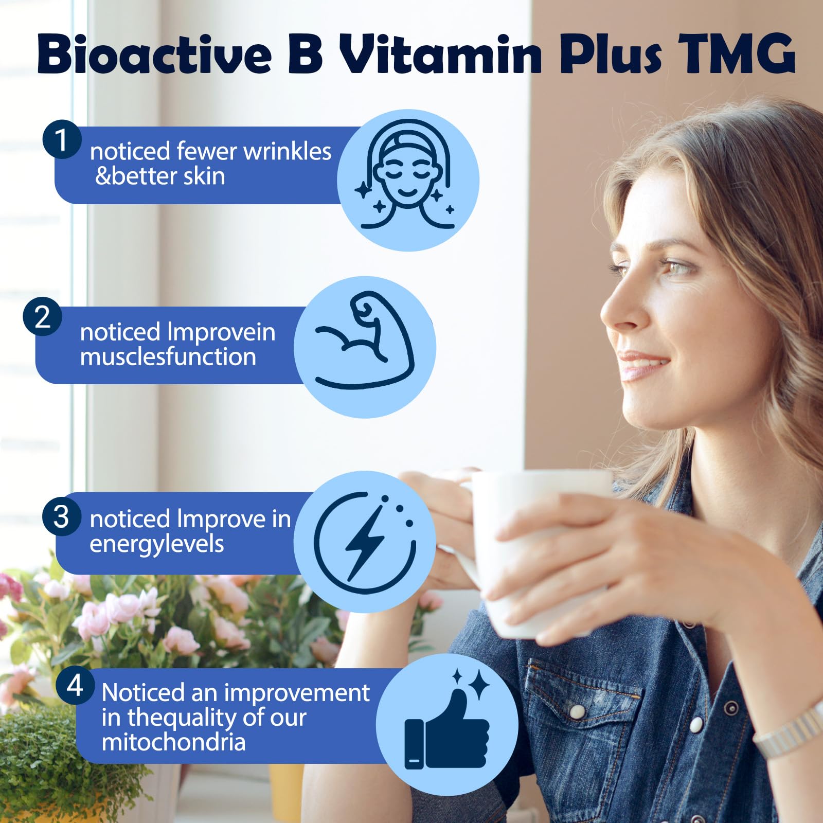 Methylated B Complex Liquid Drops, Complete Methyl B Complex Multivitamin w. 5-MTHF MethylFolate Inositol & Choline, Super B-Complex Methylated for MTHFR Support, Energy Mood Nerve & Brain Health - TrustMedUSA