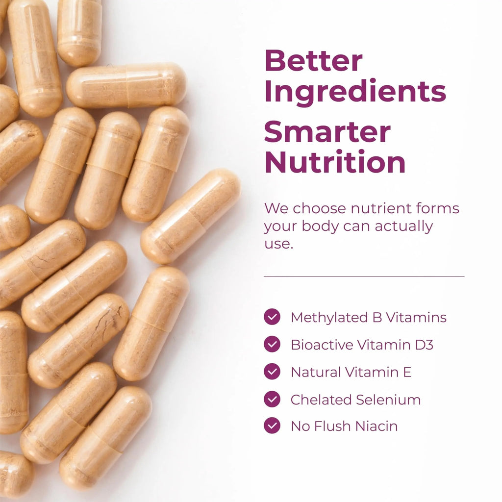 Methylated Multivitamin for Women w/Bioavailable Vitamins, Chelated Minerals, Vitamin D, B12, C, A & Zinc for Energy, Focus and Immune Health - TrustMedUSA