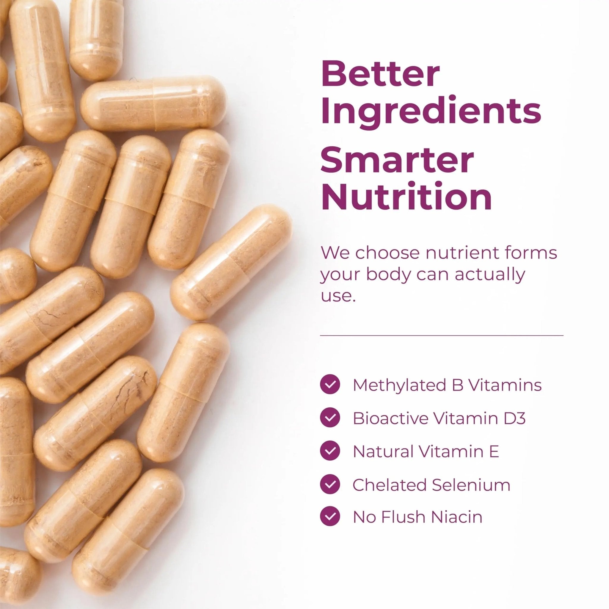 Methylated Multivitamin for Women w/Bioavailable Vitamins, Chelated Minerals, Vitamin D, B12, C, A & Zinc for Energy, Focus and Immune Health - TrustMedUSA