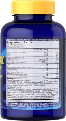 MHP Anadrox Pump & Burn, Nitric Oxide Fat Burning Inferno, 112 capsules - TrustMedUSA