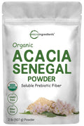 Micro Ingredients Organic Acacia Senegal Powder, 2 Pounds (32 Ounce), Instant Soluble - TrustMedUSA