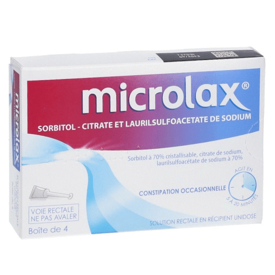 Microlax adult occasional constipation - 4 enemas - TrustMedUSA