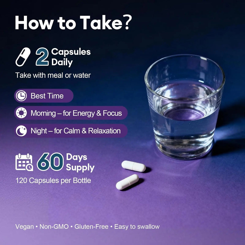 Migcopat Magnesium Complex w/Magnesium Glycinate, Malate, Citrate | 24-in-1 Magnesium Supplement w/Ashwagandha, L-Theanine & NAD+ | Supports Calm, Energy, Muscle & Sleep | Non-GMO, 120 Vegan Caps - TrustMedUSA