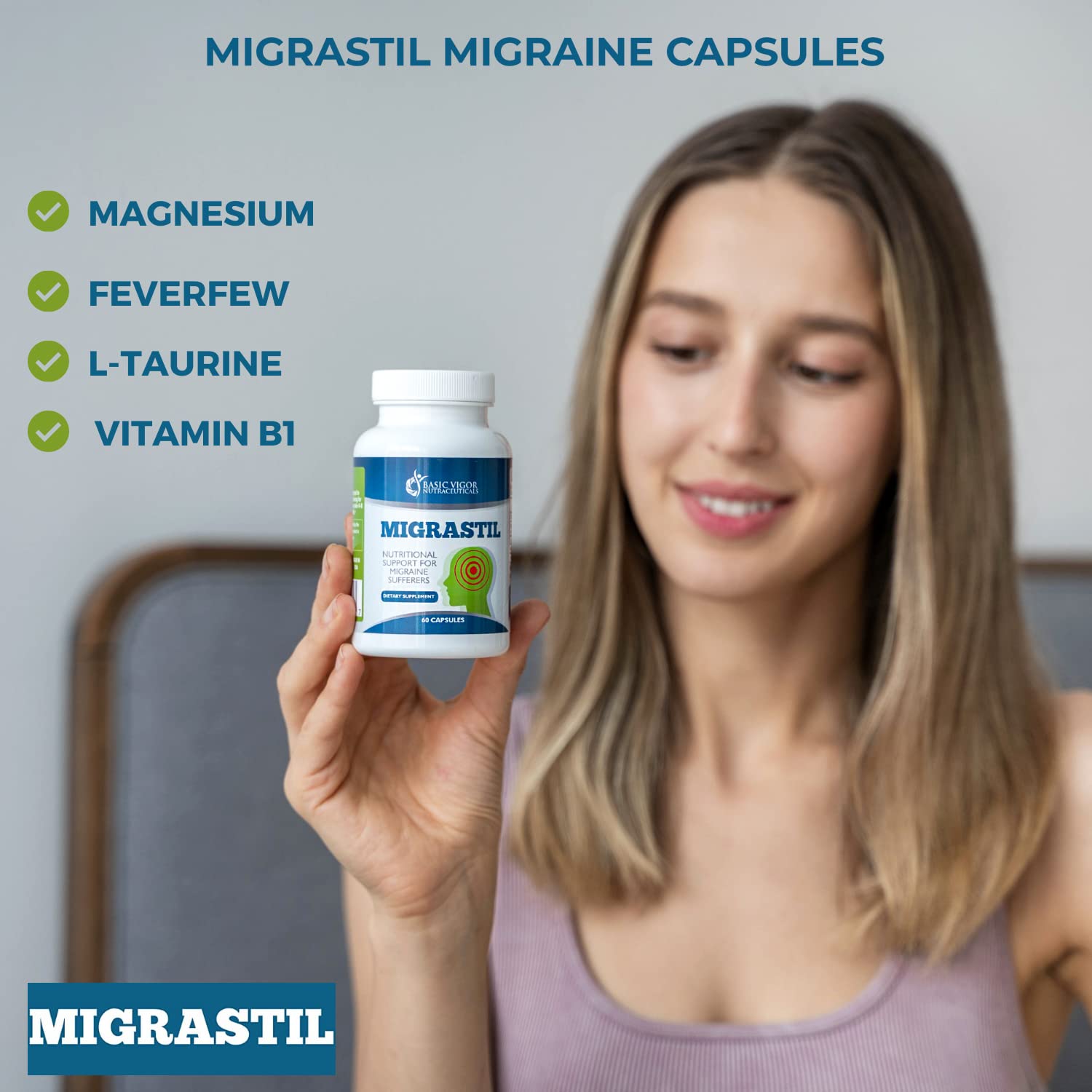 Migraine Stick & Migrastil Migraine Relief Capsules Bundle - TrustMedUSA