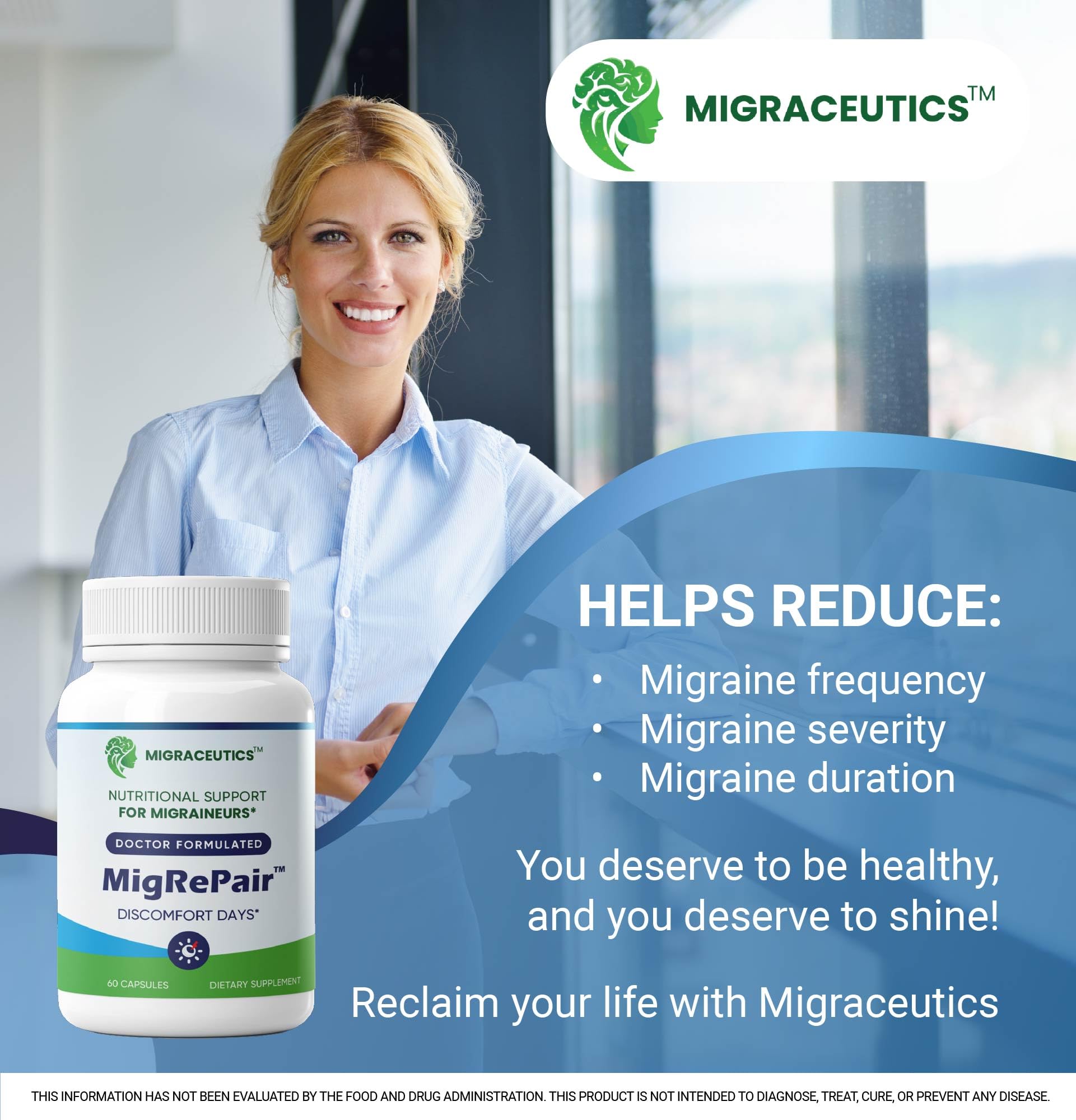 MigRePair | Doctor Formulated Natural Herbal Supplement for Migraine Relief Needs | Supports Relief During Migraine Discomfort (Ictal Phase) - TrustMedUSA