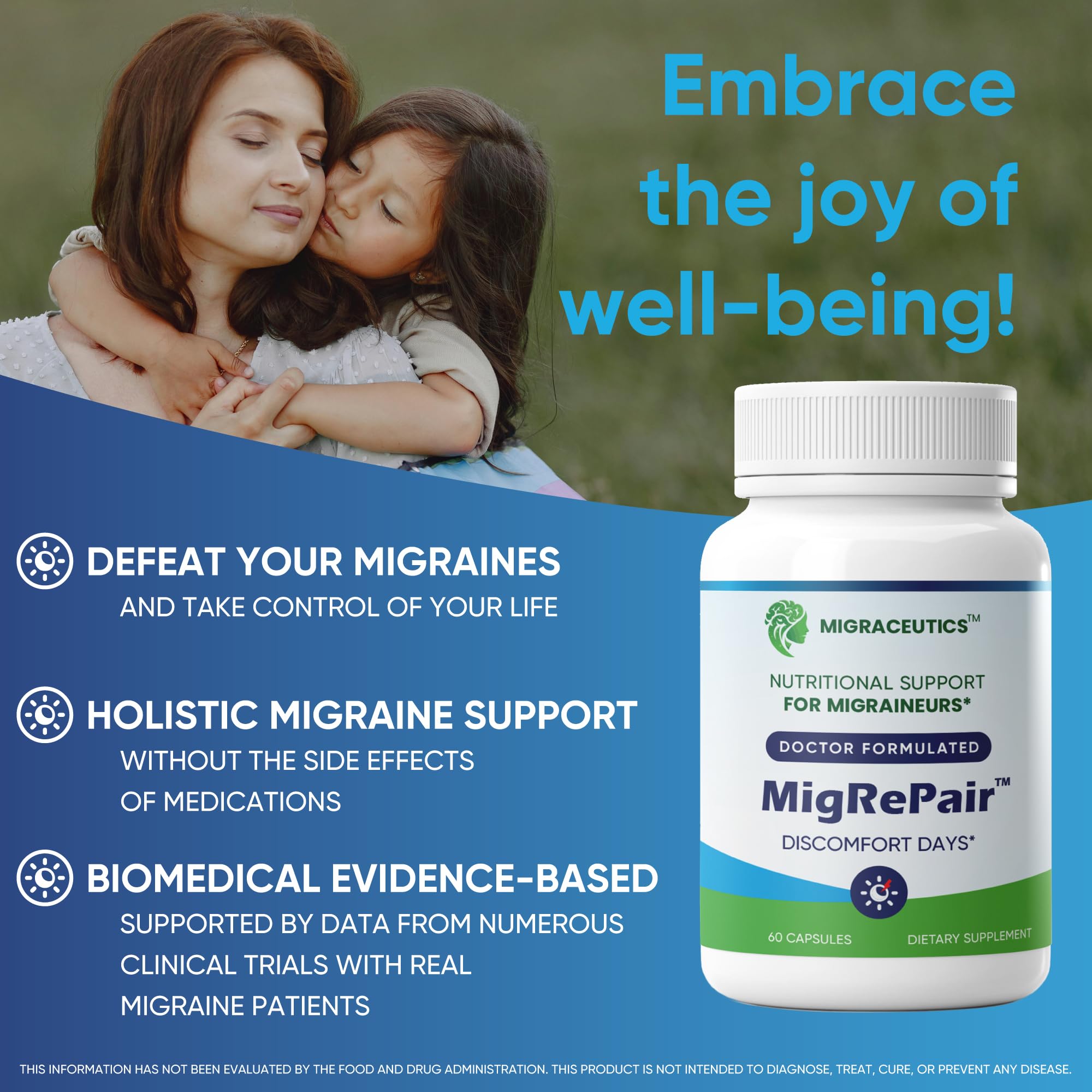 MigRePair | Doctor Formulated Natural Herbal Supplement for Migraine Relief Needs | Supports Relief During Migraine Discomfort (Ictal Phase) - TrustMedUSA