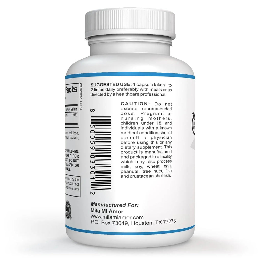 Milamiamor High Potency Magnesium | Whole Body Support | Heart, Nerve and Bone - TrustMedUSA