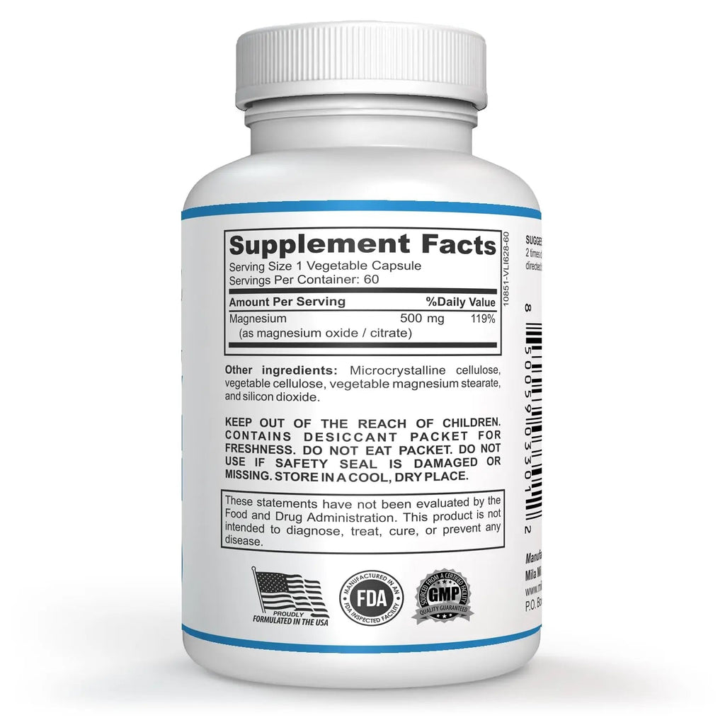 Milamiamor High Potency Magnesium | Whole Body Support | Heart, Nerve and Bone - TrustMedUSA