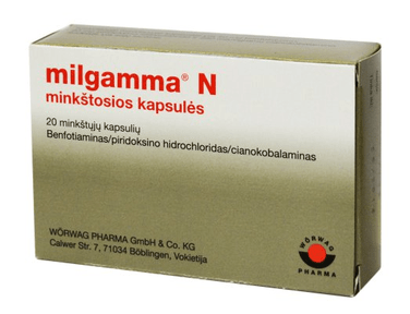 Milgamma N 20 caps, Treatment of B1, B6 and B12 deficiency - TrustMedUSA