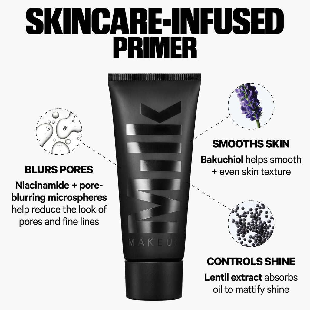 Milk Makeup Pore Eclipse Mattifying Primer – Blurs Pores, Controls Shine + Holds Makeup for Up to 12 Hours – Creates a Smooth, Even Base for a Soft, Long-Lasting Matte Finish – 0.68 oz - Maple Wellness Supplements